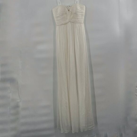Fancy Schmancy Dresses & Skirts - Fancy Schmancy cream long dress gown size 2